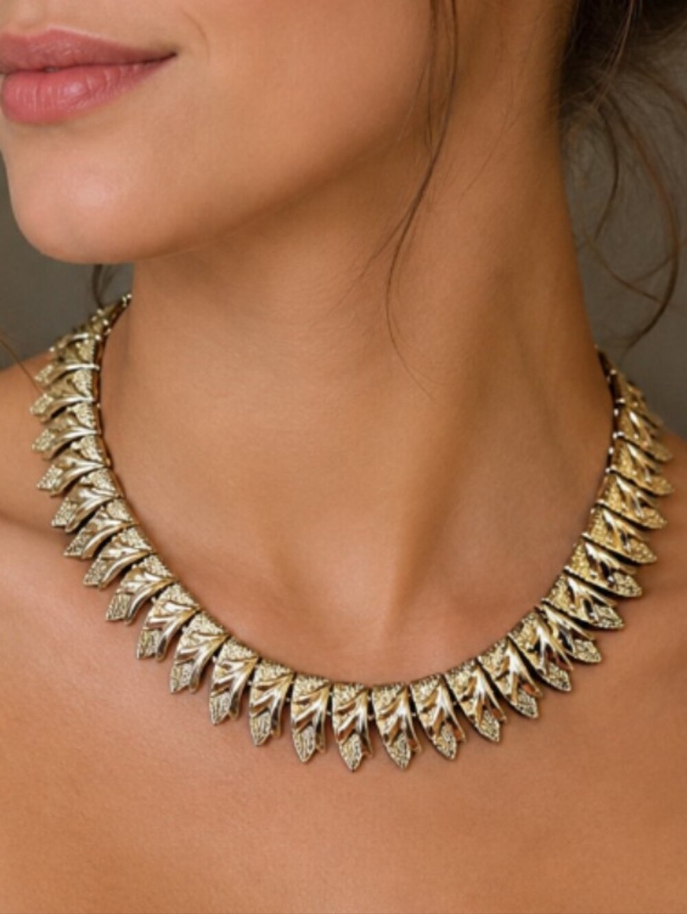 Vintage CORO Necklace Gold Tone Adjustable Necklace